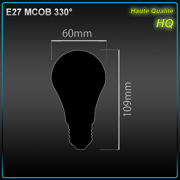 Ampoule E27 COB 7W SANAN 4200K 330° 700Lm – Image 3