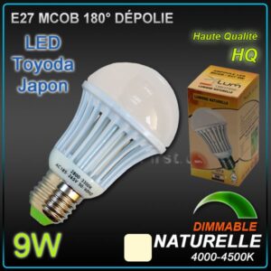 Ampoule LED M-COB 9W Dimmable 4000/4500K