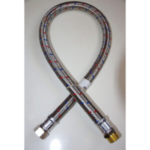 Flexible eau inox L 1m, 20-27, raccords mâle/femelle
