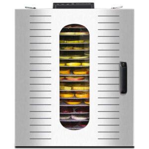 Déshydrateur Inox pro 16 grilles de 40/38 cm à commande digitale 1500W