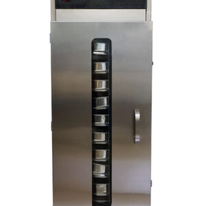 Déshydrateur Inox Professionnel rondes diamètre 30,5 cm à rotation interne, commande digitale 1500W.