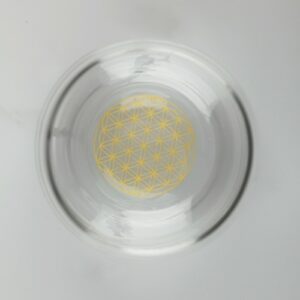 Verre énergisant Mythos à fleur de vie Or