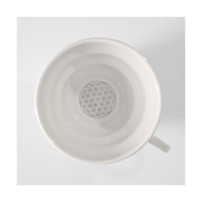 Mug Shinno énergisant Nature's Design à fleur de vie argent