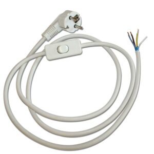 Cordon blindé avec interrupteur bipolaire