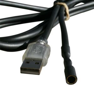 Cordon USB de mise à la terre avec douille cylindrique