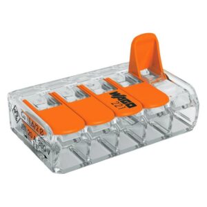 Mini Borne Universelle WAGO 5 conducteurs (Lot de 25)