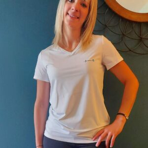 T-SHIRT anti mal de dos & épaule Femme blanc Fibranova