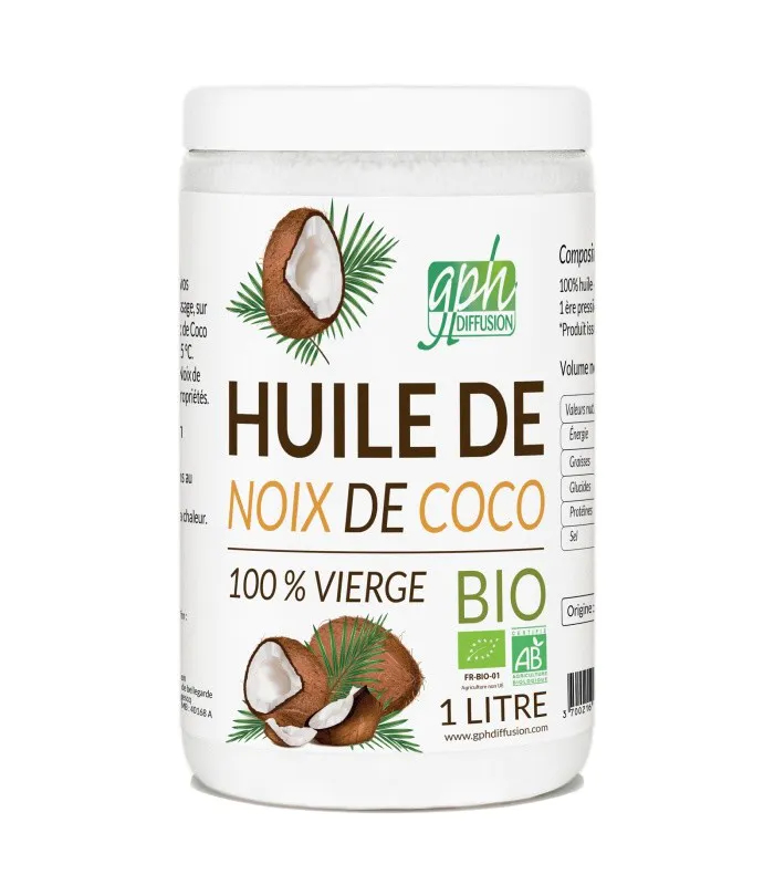 Huile Noix de Coco extra vierge Bio 1 Litre