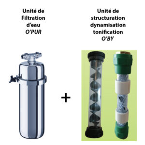 Filtre O'PUR 5100 + STRUCTURATEUR DYNAMISEUR TONIFICATEUR D'EAU O'BY 25/50TM